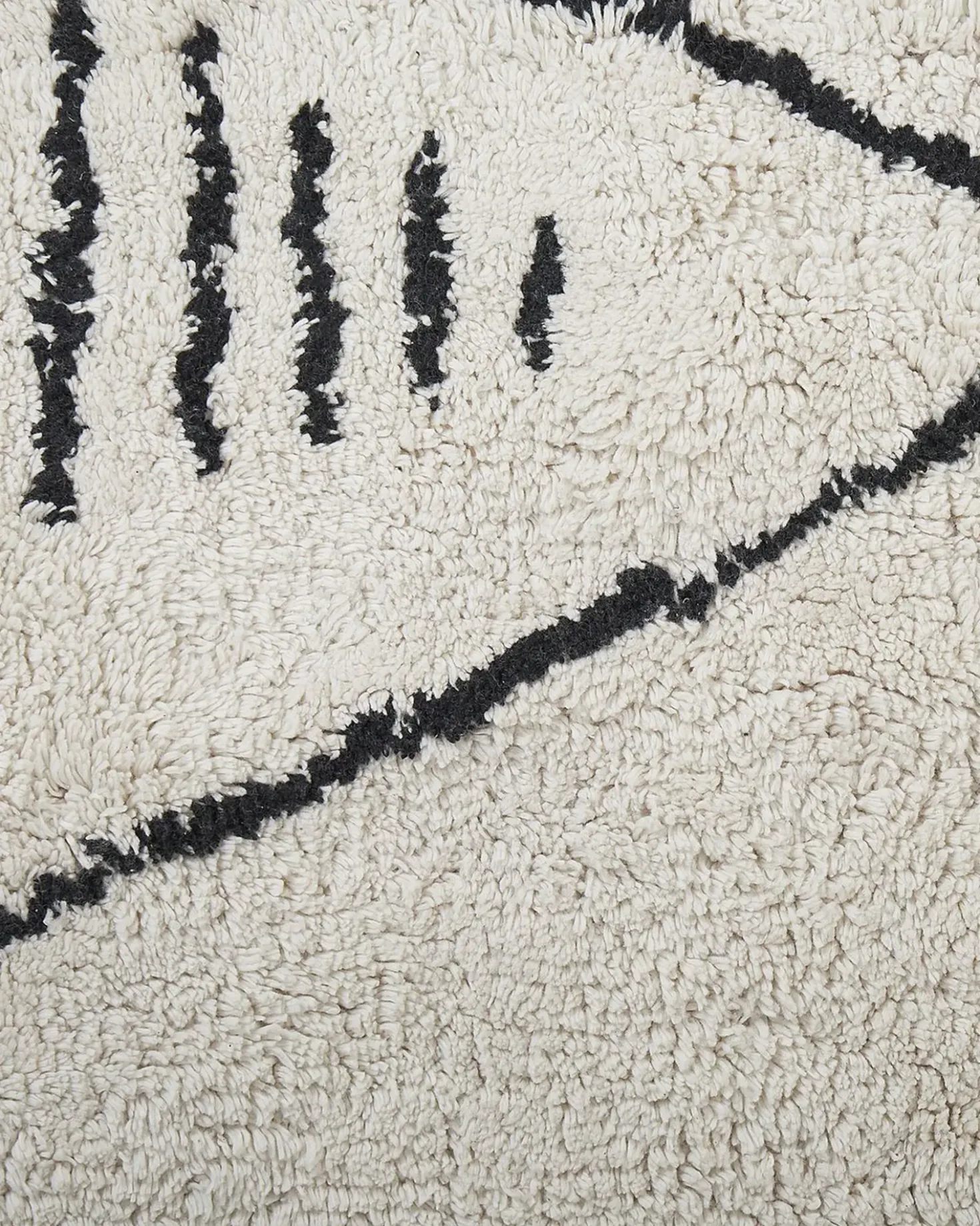 Tappeto KEBIR Bianco sporco 160 x 230 cm Cotone