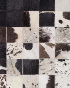 Tappeto KEMAH Nero 140 x 200 cm Pelle naturale