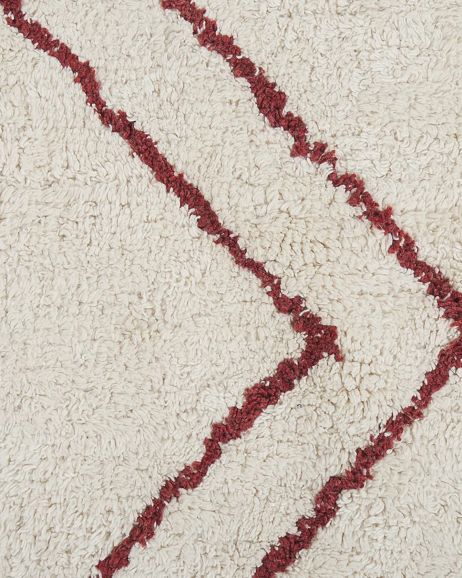 Tappeto KENITRA Bianco sporco 160 x 230 cm Cotone