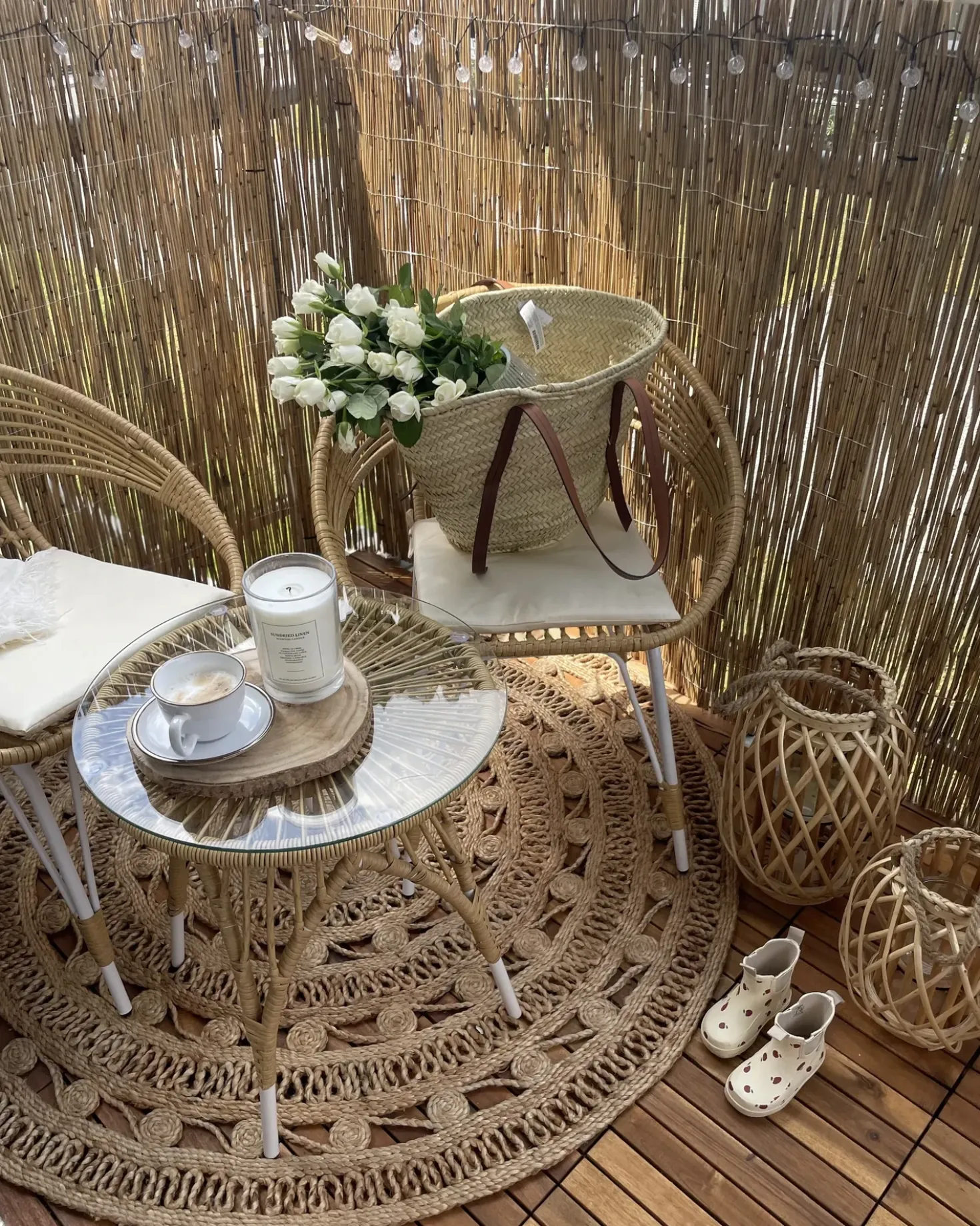 Tappeto KERER Beige ø 140 cm Iuta