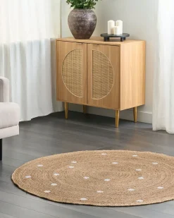 Tappeto KHARRA Beige ø 140 cm Iuta