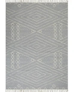 Tappeto KHENIFRA Grigio chiaro 160 x 230 cm Cotone