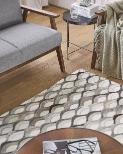 Tappeto KIRCA Beige 160 x 230 cm Pelle naturale