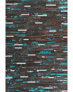Tappeto KISIR Marrone scuro 160 x 230 cm Pelle naturale