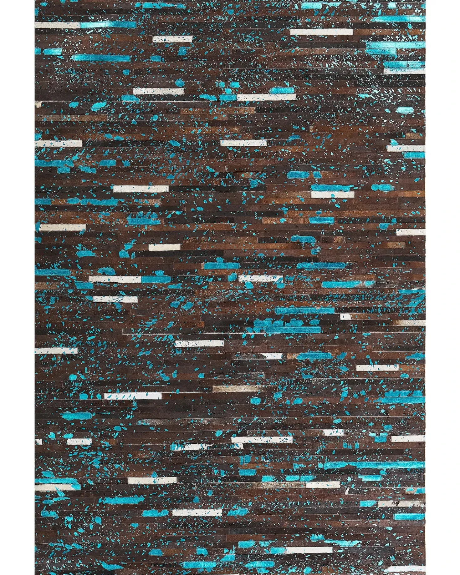 Tappeto KISIR Marrone scuro 160 x 230 cm Pelle naturale