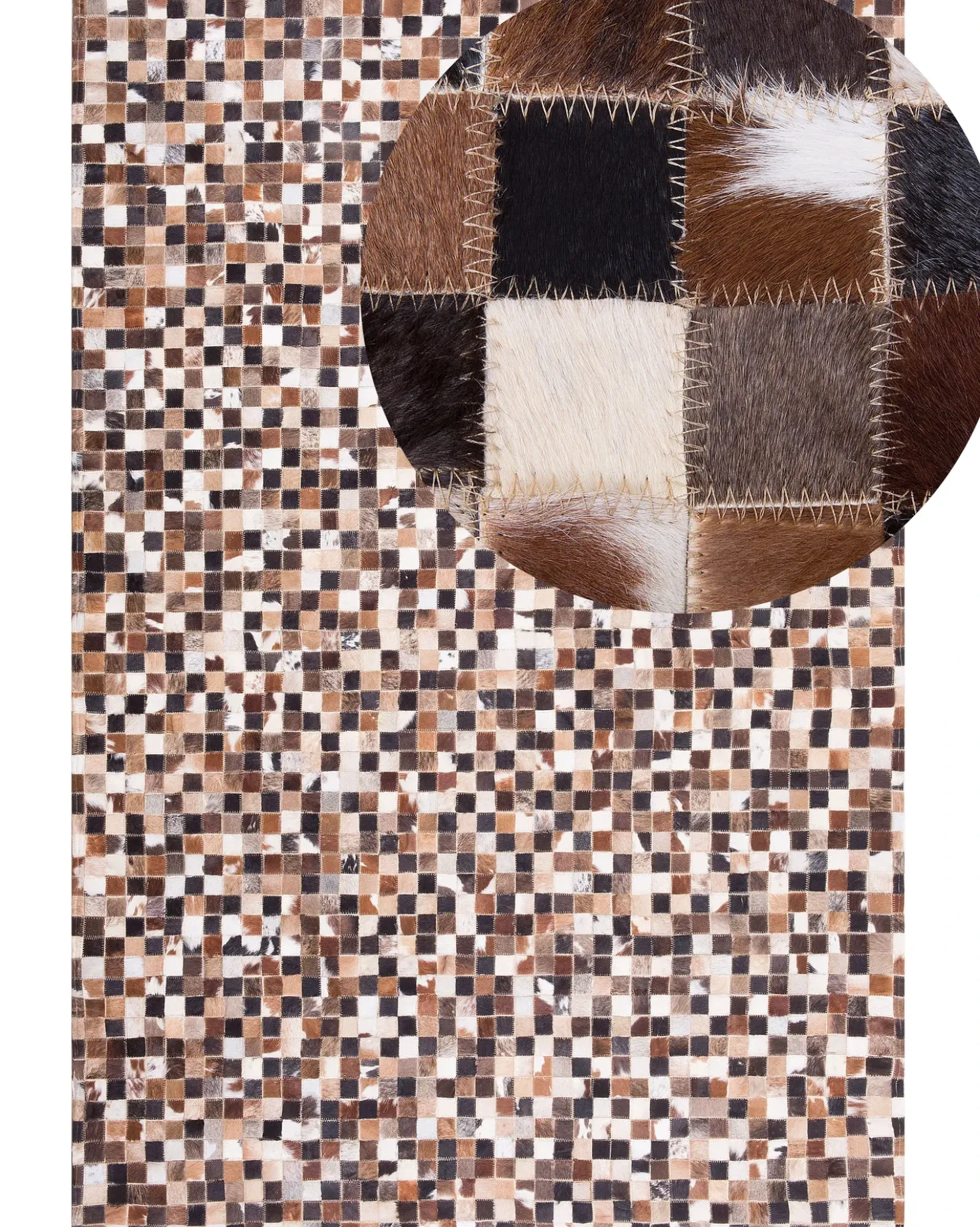 Tappeto KONYA Marrone 160 x 230 cm Pelle naturale