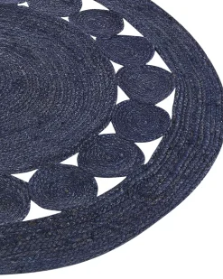 Tappeto KOYUNLU Blu scuro ø 120 cm Iuta