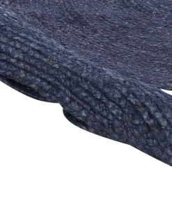 Tappeto KOYUNLU Blu scuro ø 120 cm Iuta