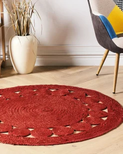 Tappeto KOYUNLU Rosso ø 120 cm Iuta