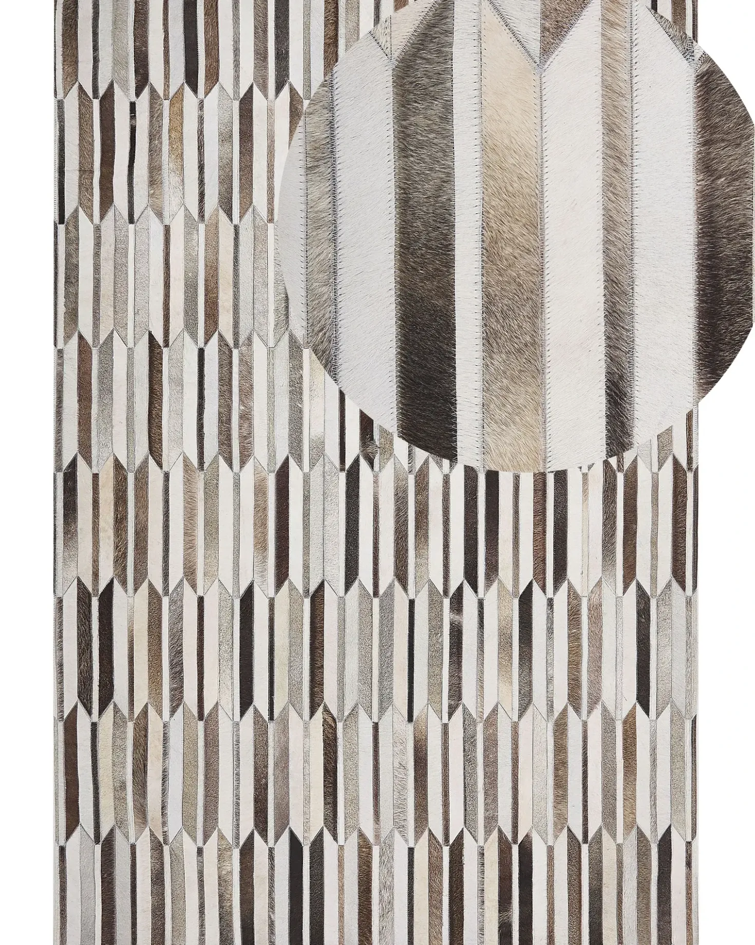 Tappeto KULALAR Beige 160 x 230 cm Pelle naturale