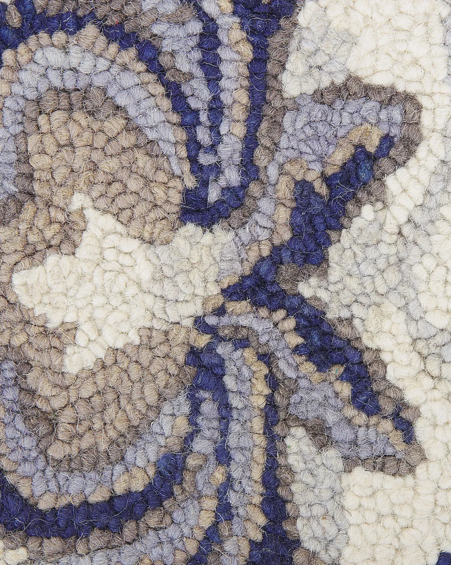 Tappeto KUMRU Beige 200 x 200 cm Lana