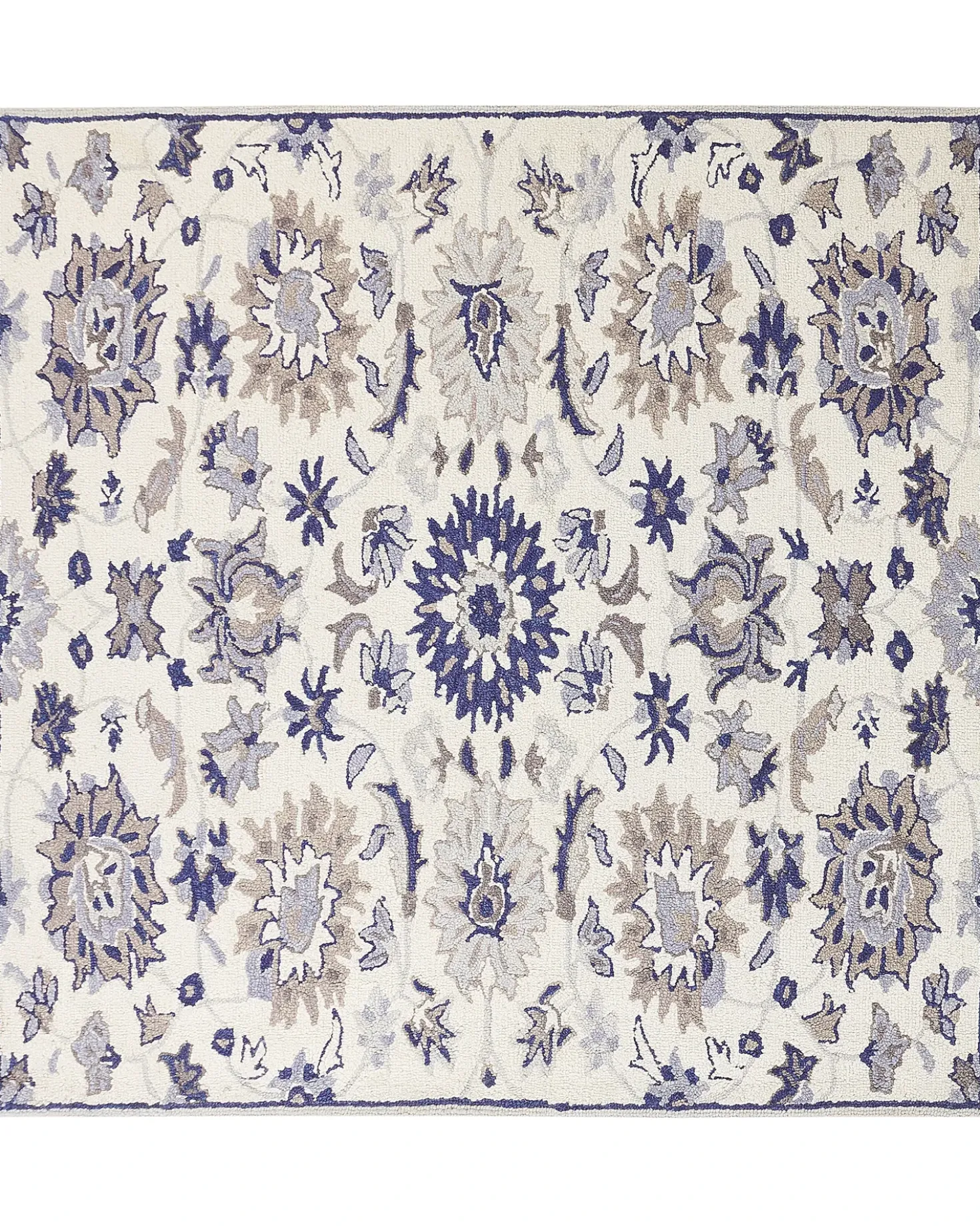 Tappeto KUMRU Beige 200 x 200 cm Lana
