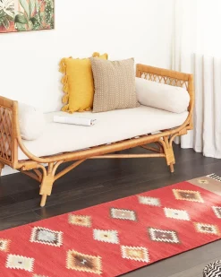 Tappeto LORUT Multicolore 80 x 300 cm Cotone Kilim