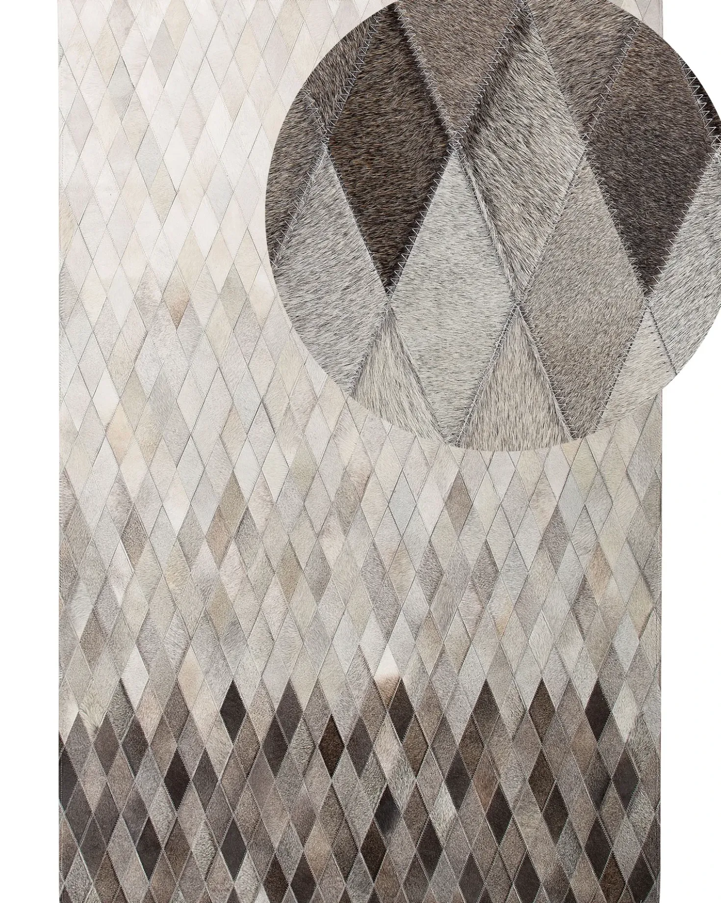 Tappeto MALDAN Beige 160 x 230 cm Pelle naturale