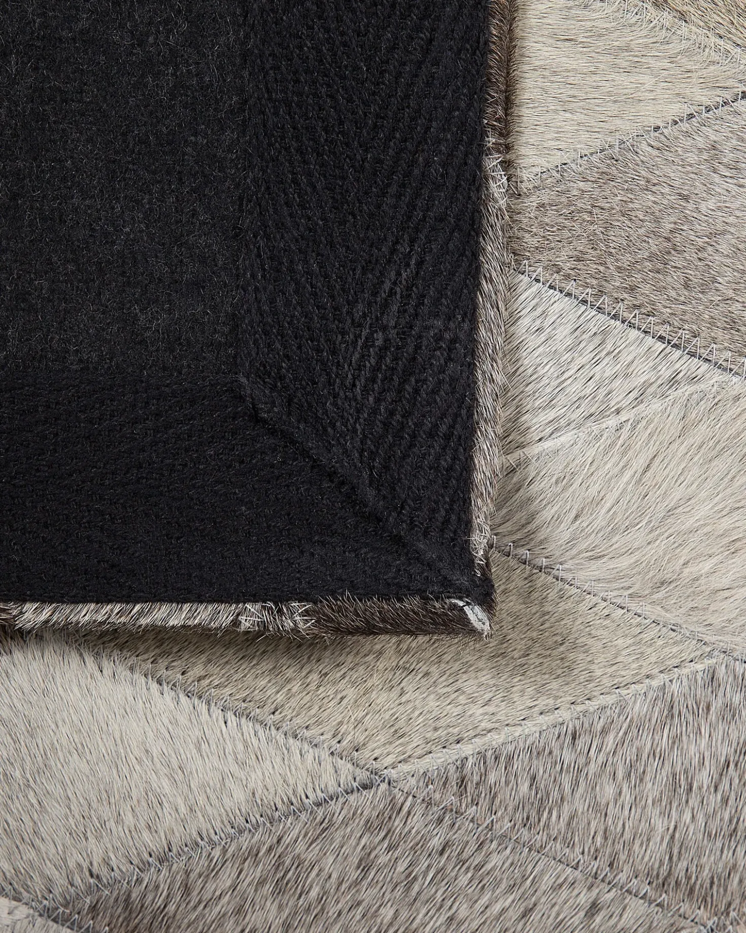 Tappeto MALDAN Beige 160 x 230 cm Pelle naturale