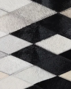 Tappeto MALDAN Nero 160 x 230 cm Pelle naturale