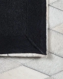 Tappeto MALDAN Nero 160 x 230 cm Pelle naturale