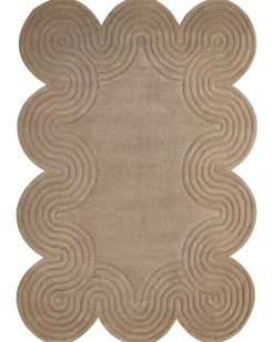 Tappeto MALVAN Tortora 160 x 230 cm Lana