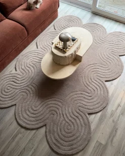 Tappeto MALVAN Tortora 160 x 230 cm Lana