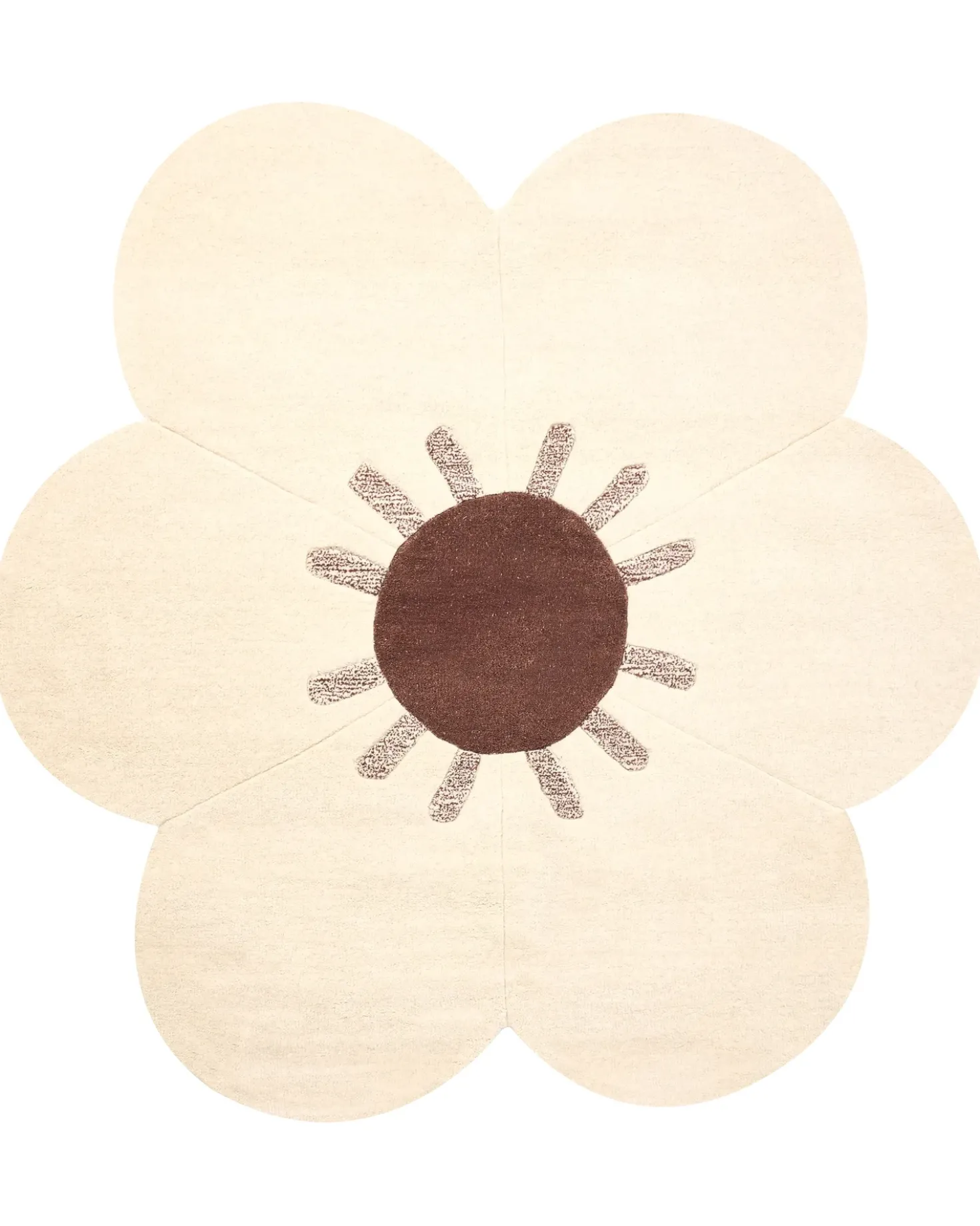 Tappeto MANALI Beige ø 140 cm Lana