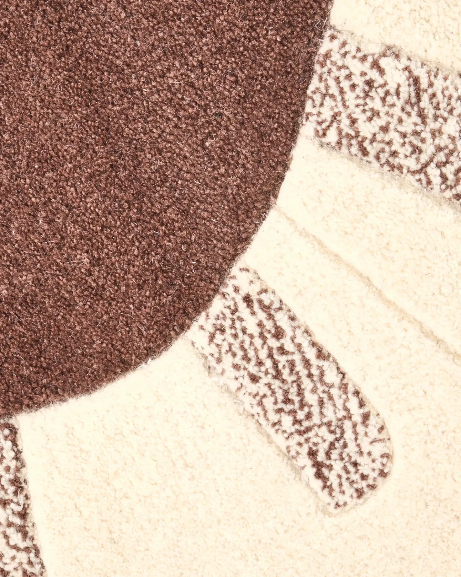 Tappeto MANALI Beige ø 140 cm Lana