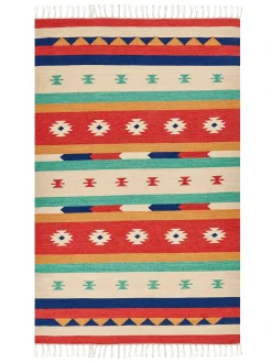 Tappeto MARGARA Multicolore 140 x 200 cm Cotone Kilim