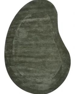 Tappeto MASSO Verde scuro 160 x 230 cm Viscosa