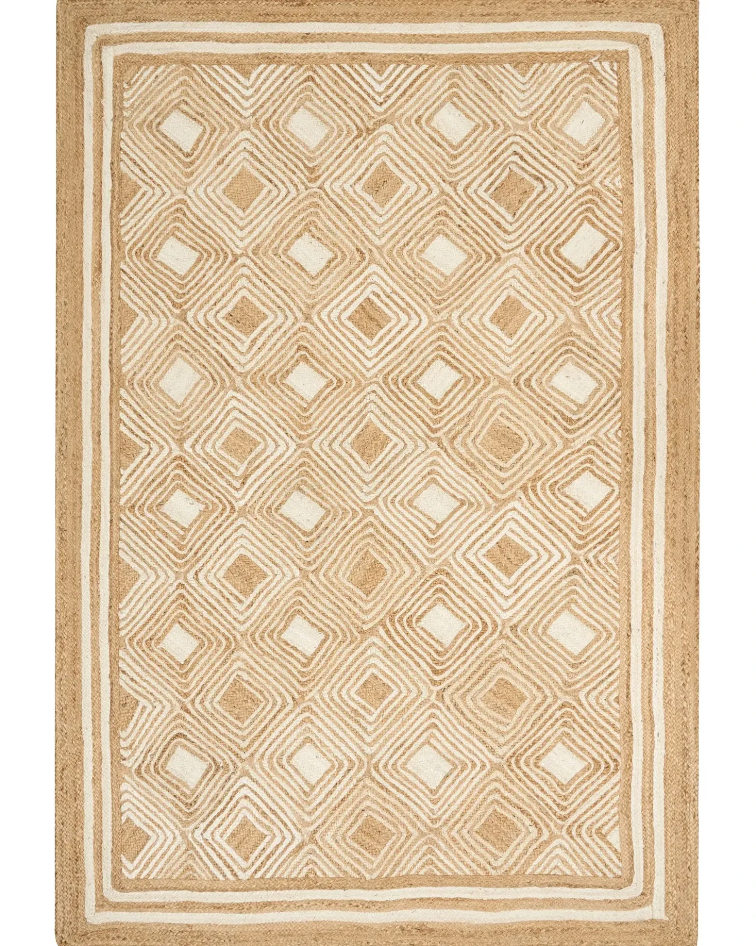 Tappeto MENGEN Beige 200 x 300 cm Iuta