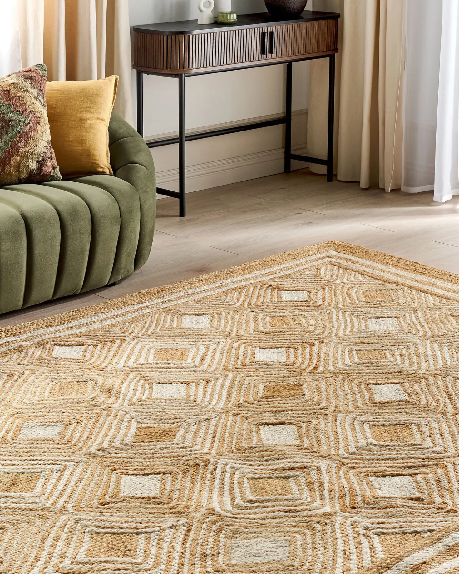 Tappeto MENGEN Beige 200 x 300 cm Iuta