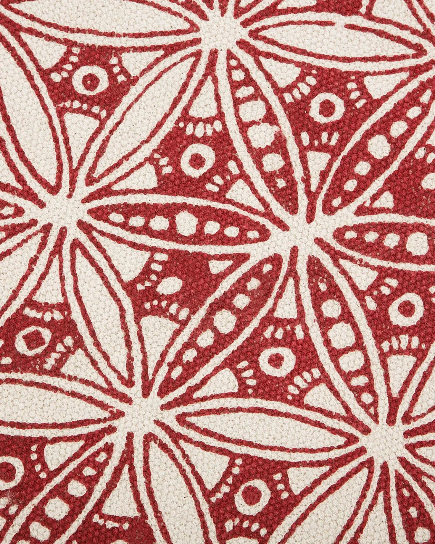 Tappeto MEZITILI Rosso ø 120 cm Cotone