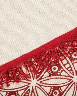 Tappeto MEZITILI Rosso ø 120 cm Cotone