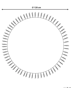 Tappeto MEZITILI Rosso ø 120 cm Cotone