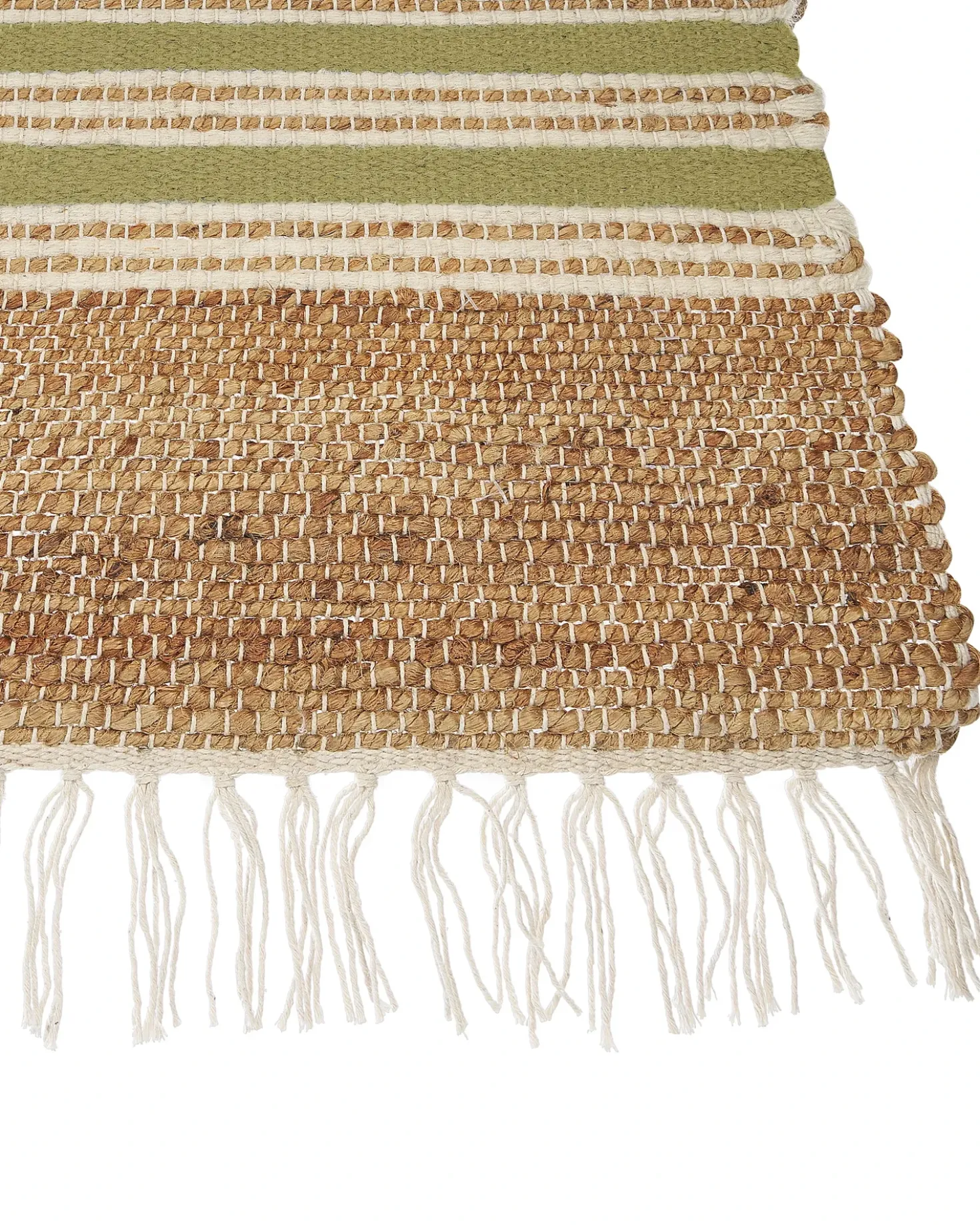 Tappeto MIRZA Verde oliva 160 x 230 cm Iuta