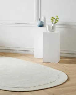 Tappeto MITHA Bianco sporco 200 x 300 cm Viscosa