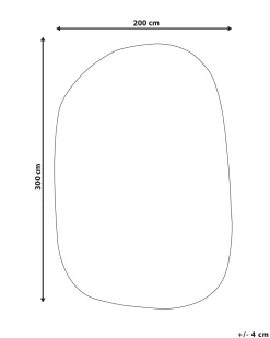 Tappeto MITHA Marrone 200 x 300 cm Viscosa