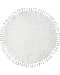 Tappeto MITSOBI Bianco ø 120 cm Cotone