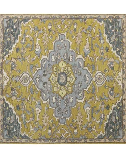 Tappeto MUCUR Giallo 200 x 200 cm Lana