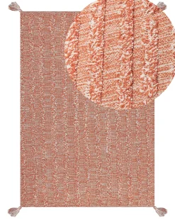 Tappeto MUGLA Arancione 160 x 230 cm Cotone