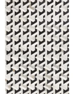 Tappeto NARMAN Grigio 160 x 230 cm Pelle naturale