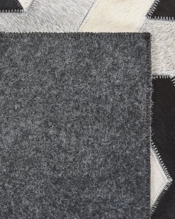 Tappeto NARMAN Grigio 160 x 230 cm Pelle naturale