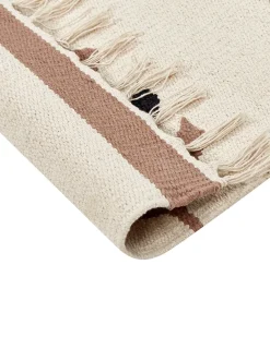 Tappeto NIAVAN Beige 160 x 230 cm Cotone Kilim