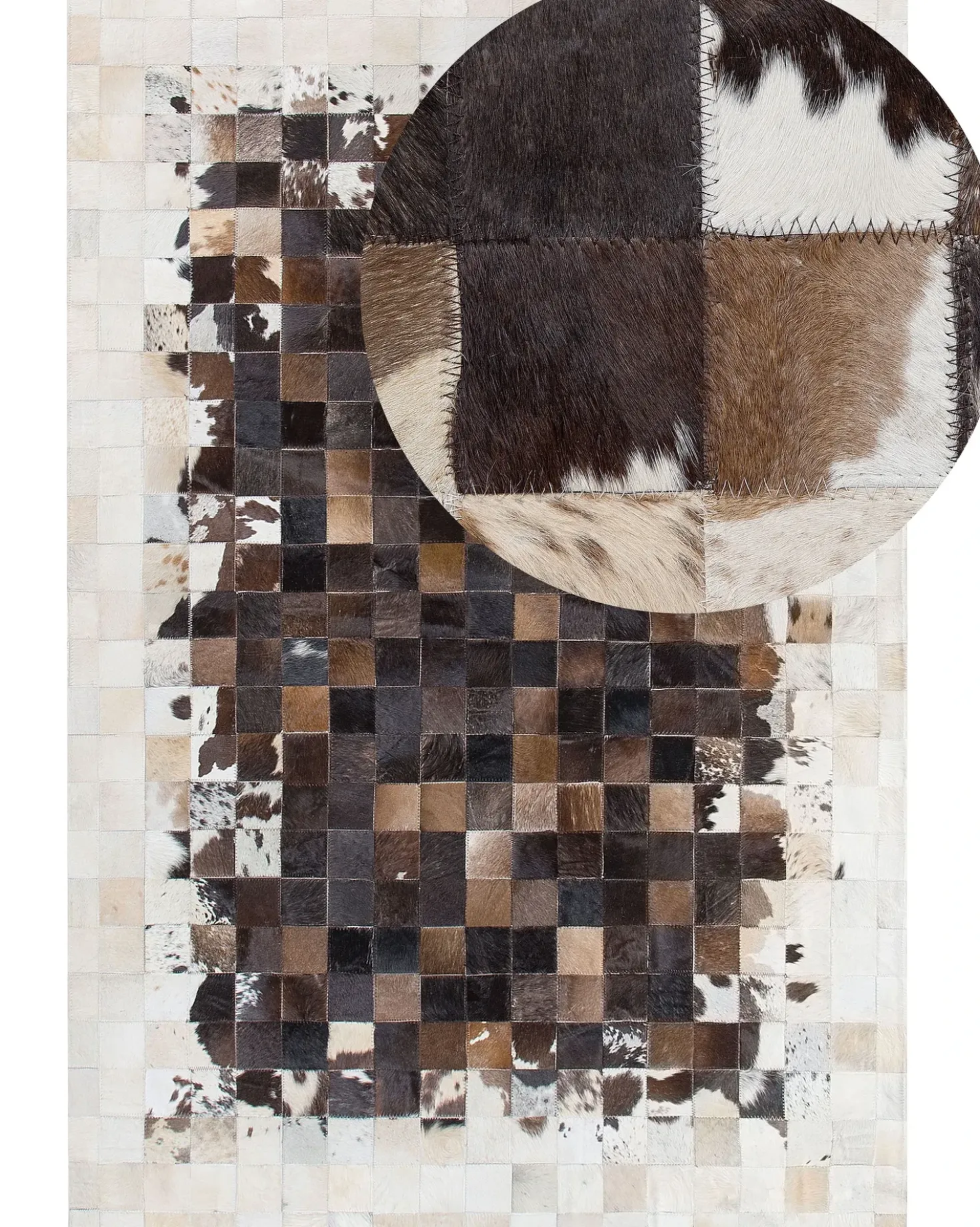Tappeto OKCULU Marrone 140 x 200 cm Pelle naturale