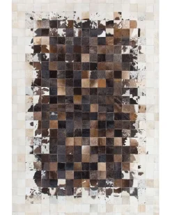 Tappeto OKCULU Marrone 140 x 200 cm Pelle naturale