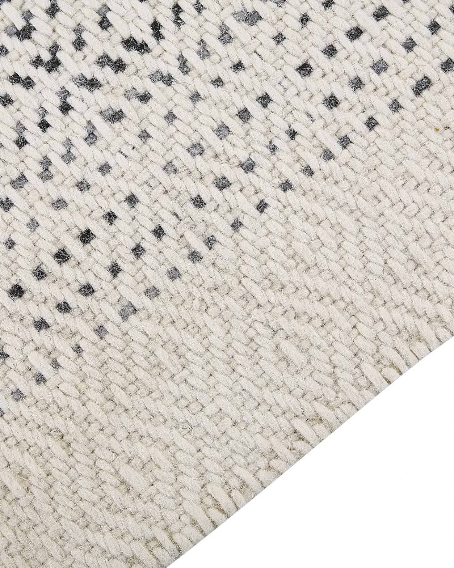 Tappeto OMERLI Bianco 160 x 230 cm Lana