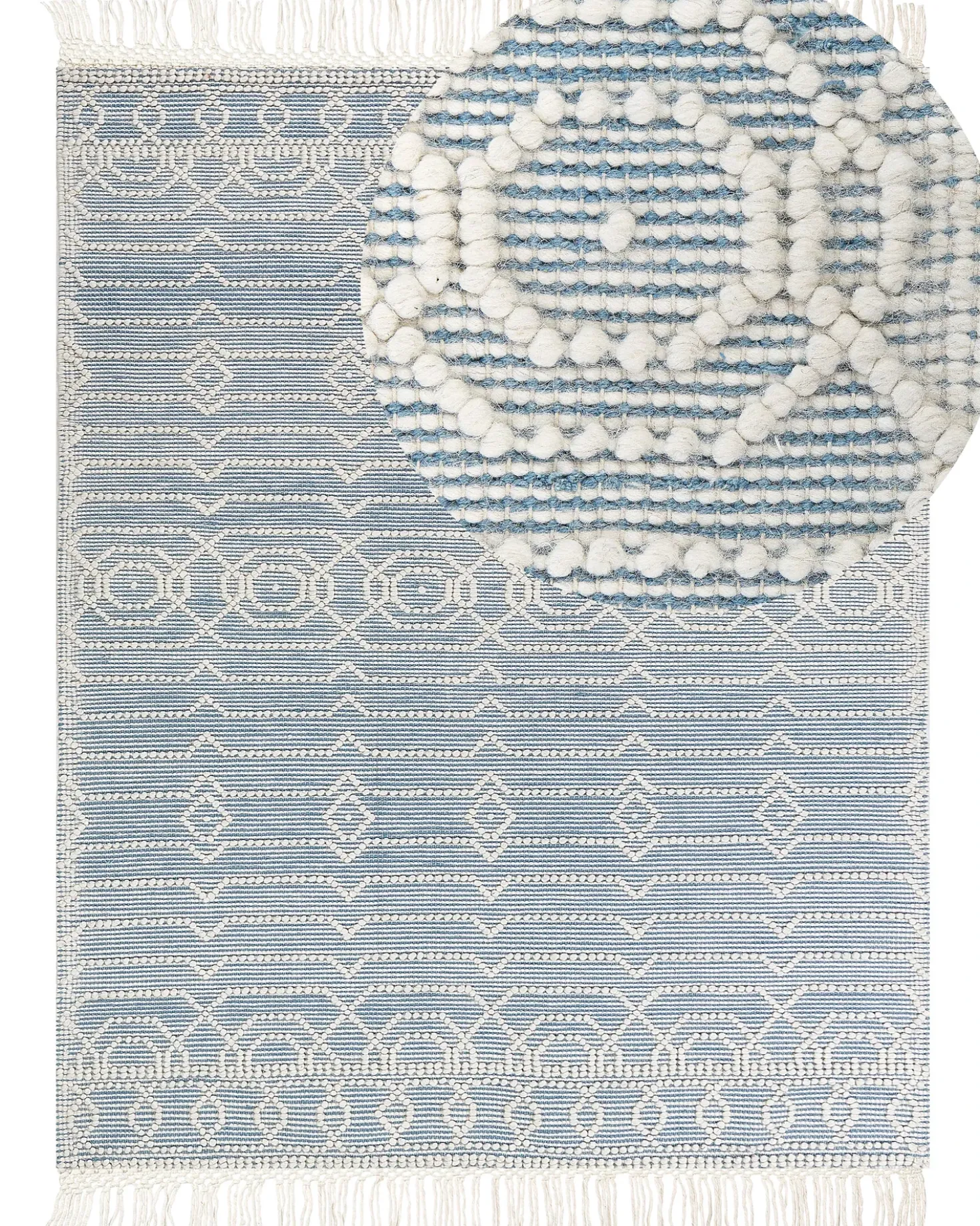 Tappeto ORHANELI Blu 160 x 230 cm Lana