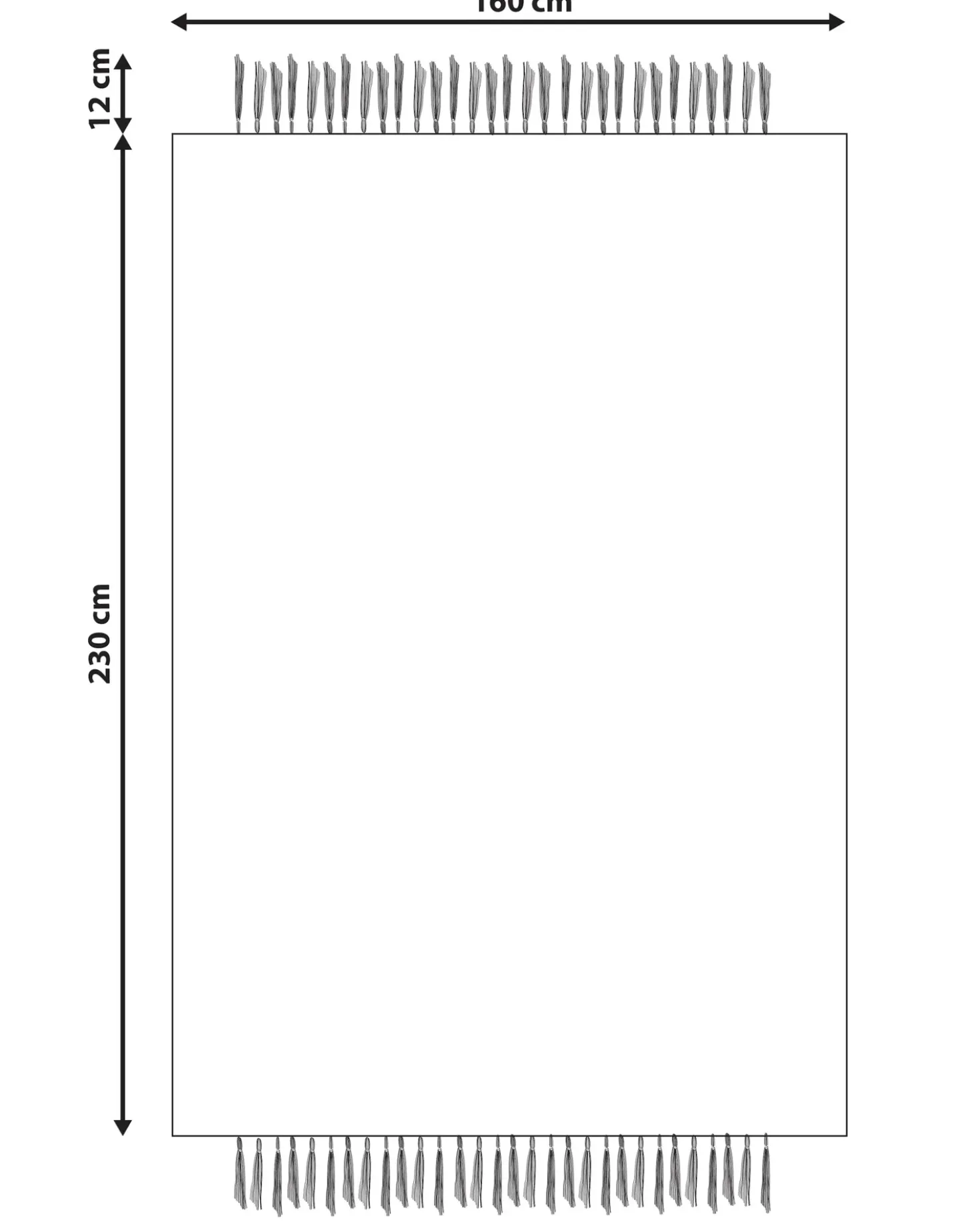 Tappeto ORTAOBA Beige 160 x 230 cm Iuta