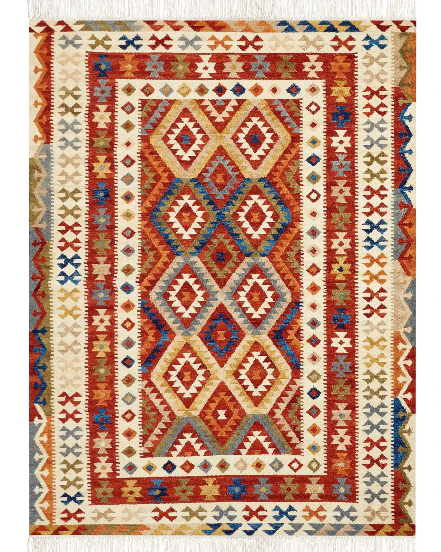 Tappeto OSHAKAN Multicolore 160 x 230 cm Lana Kilim