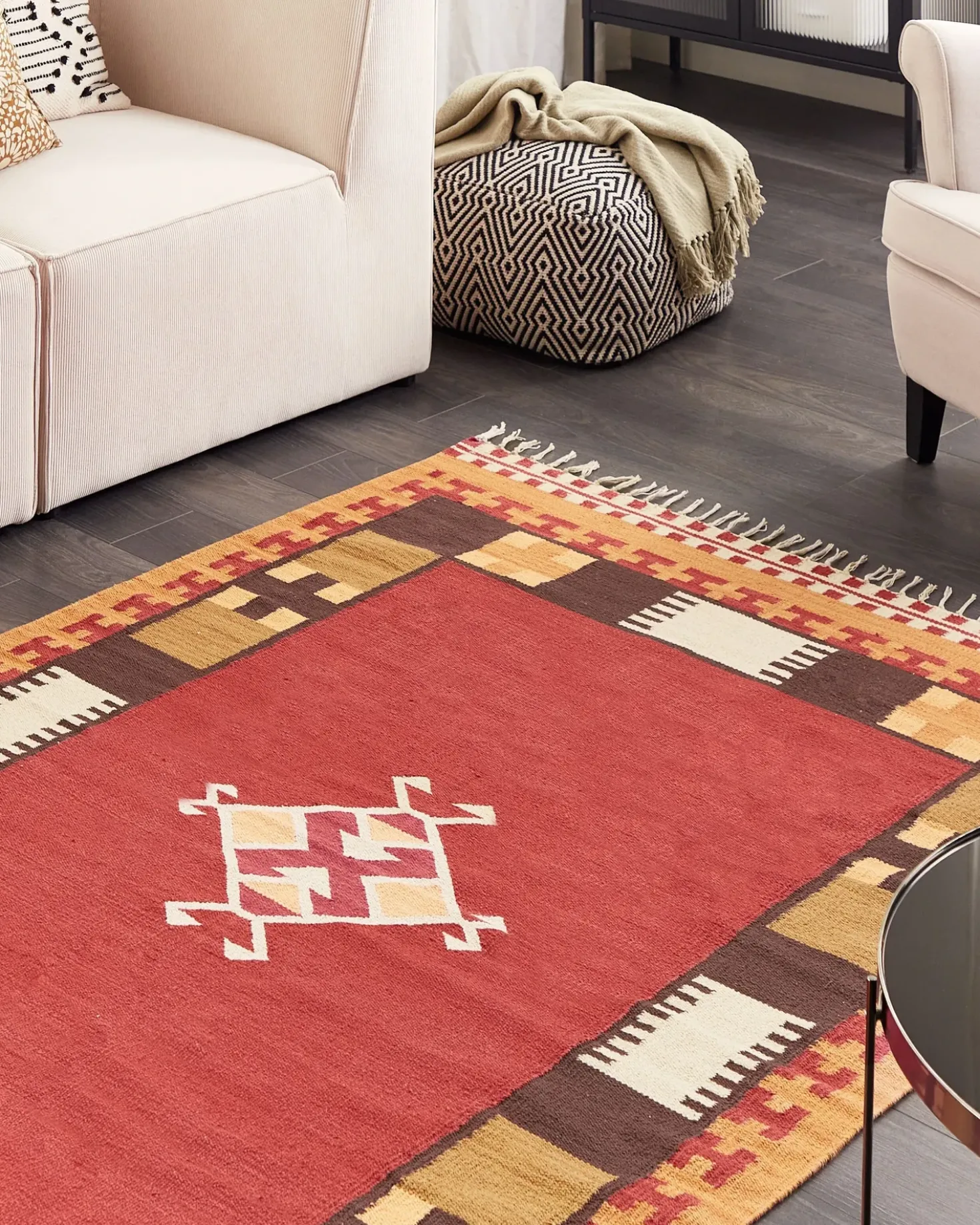 Tappeto PARAKAR Multicolore 160 x 230 cm Cotone Kilim