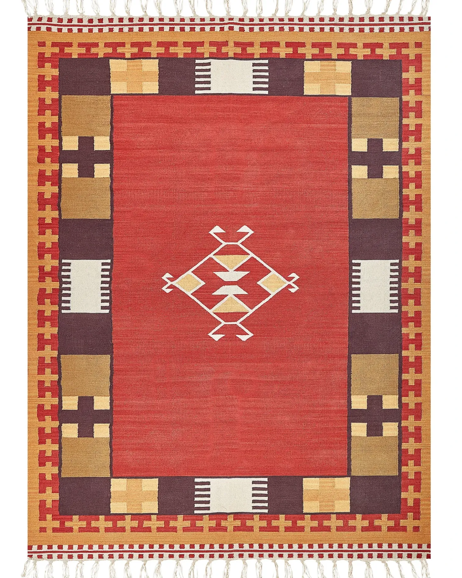 Tappeto PARAKAR Multicolore 160 x 230 cm Cotone Kilim
