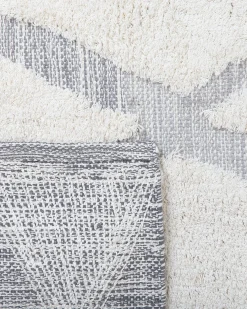 Tappeto PENDIK Beige chiaro 140 x 200 cm Cotone